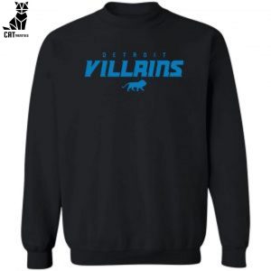 Detroit Lions Villain Mascot Black Design 3D Sweater