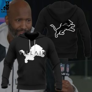 Detroit Lions Villain Mascot Design 3D Hoodie