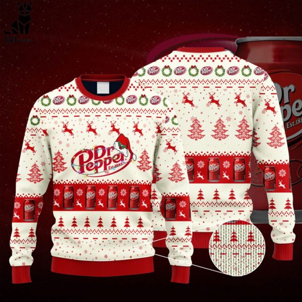 Dr Pepper Santa Hat Christmas Ugly Christmas Sweater