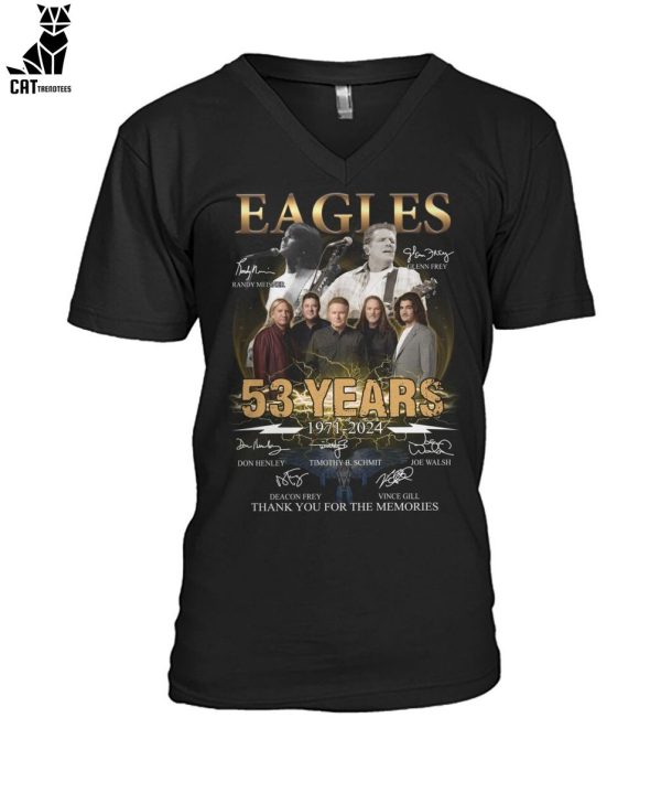 Eagles 53 Years 1971-2024 Thank You For The Memories Unisex T-Shirt