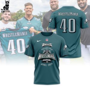 Eagles Philadelphia Wrestlemania April 2024 Mascot Design 3D T-Shirt