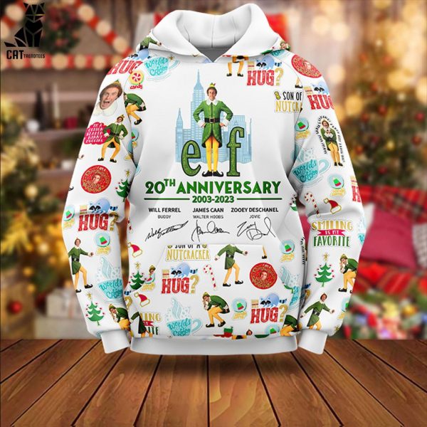 ELF 20Th Aniversary 2003-2023 Christmas Design 3D Hoodie