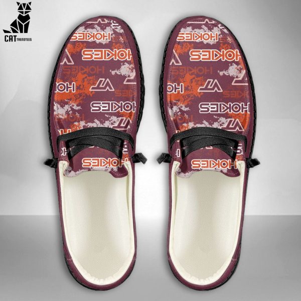 HOT TREND NCAA Virginia Tech Hokies Custom Name Hey Dude Shoes