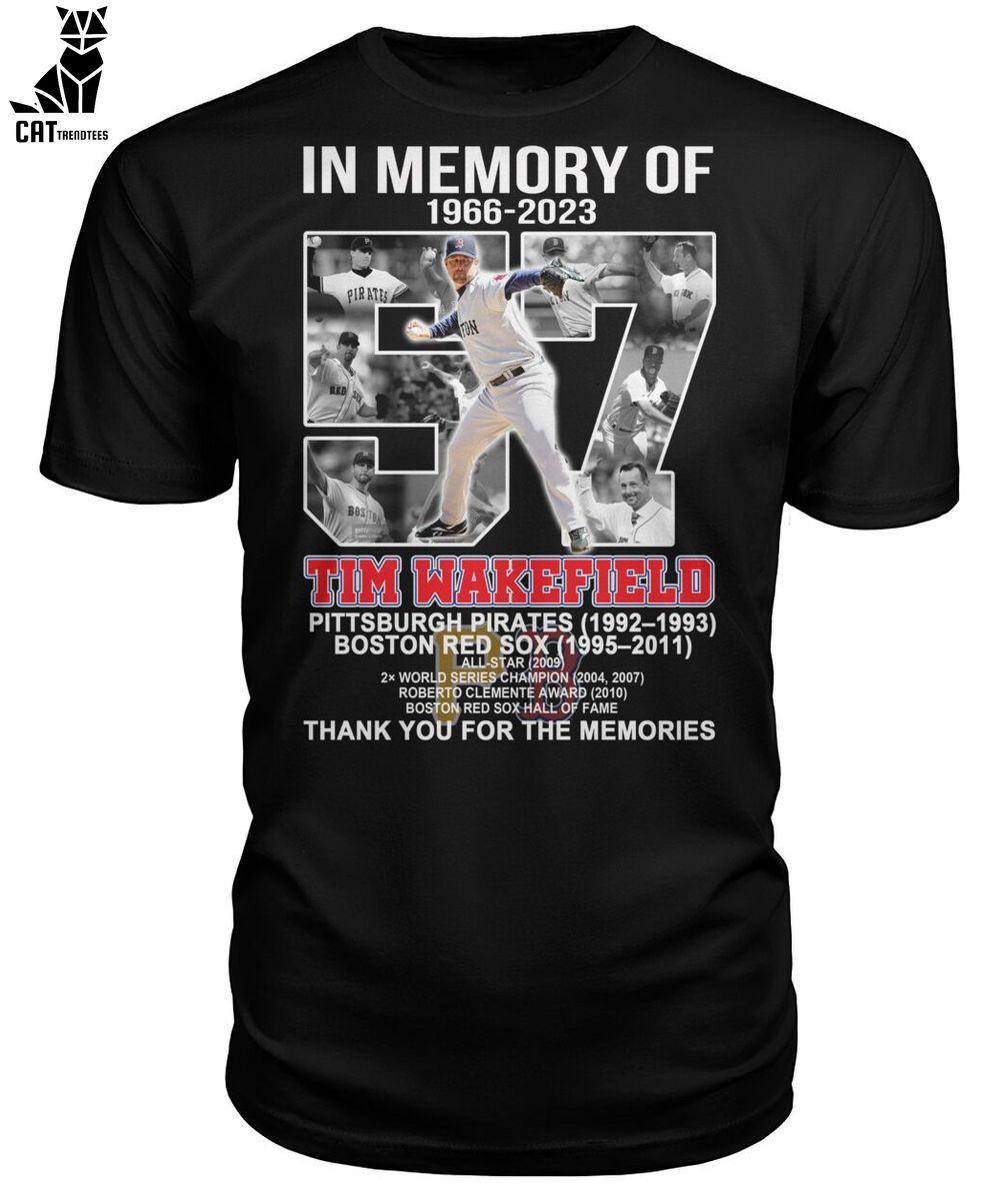 In Memory Of 1966-2023 57 Tim Wakefield Pittsburgh Pirates 1992