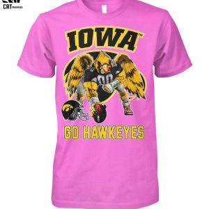 IOWA Go Hawkeyes Mascot Design Unisex T-Shirt