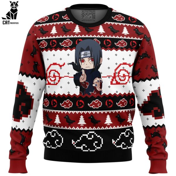 Itachi Uchiha Chibi Akatsuki Naruto Ugly Christmas Sweater