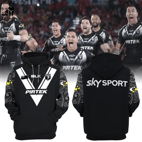 Kiwis NZRL New Zealand National Rugby League Sky Sport Black 3D Hoodie