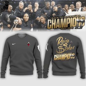 Las Vegas Raise The Stakes Back To Back Champions 2022 -2023 Nike Logo Design 3D Sweater