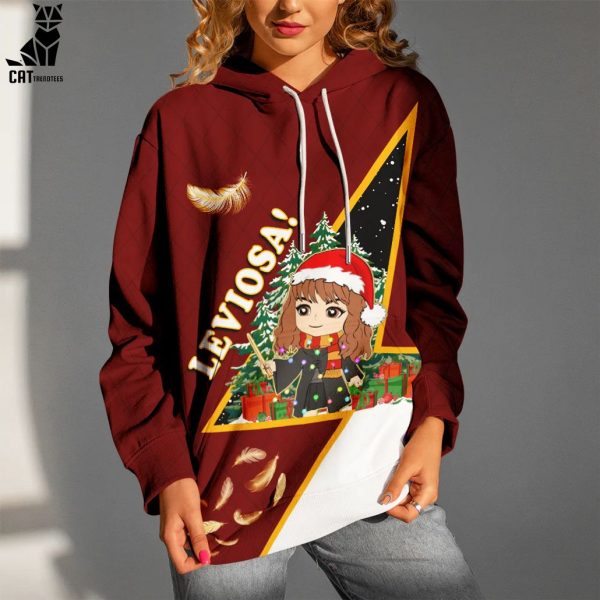 Leviosa Hermione Granger Christmas Cute Girl Design 3D Hoodie