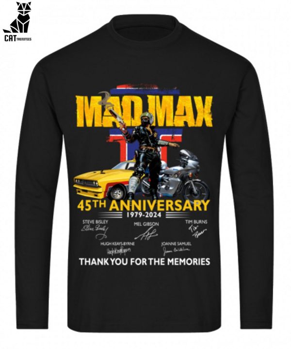 Mad Max 45th Anniversary 1979-2024 Thank You For The Memories Unisex T-Shirt