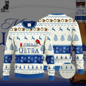 Michelob Ultra Santa Hat Christmas Ugly Christmas Sweater