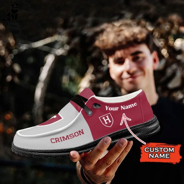 NCAA Harvard Crimson Hey Dude Shoes – Custom name