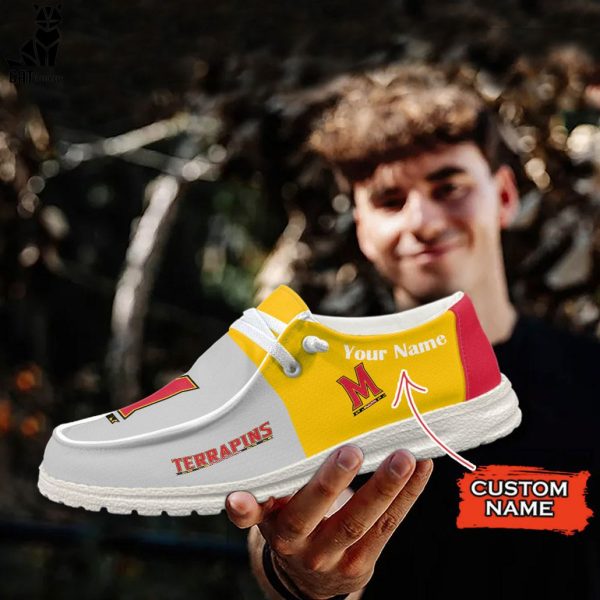 NCAA Maryland Terrapins Hey Dude Shoes – Custom name