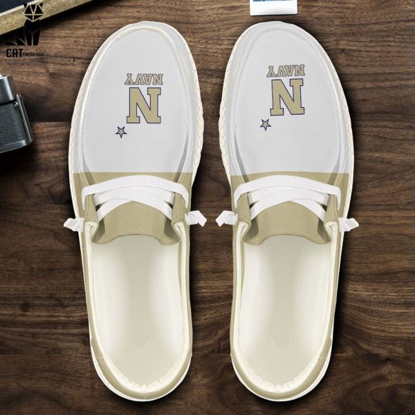NCAA Navy Midshipmen Hey Dude Shoes – Custom name