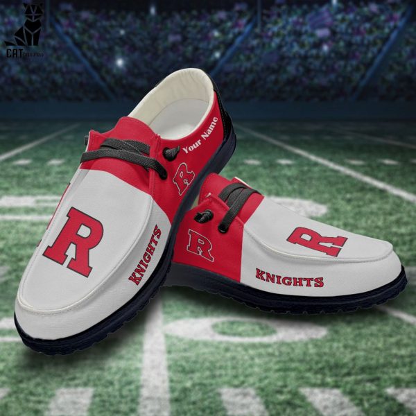 NCAA Rutgers Scarlet Knights Hey Dude Shoes – Custom name