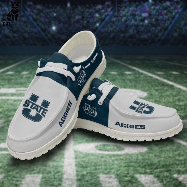 NCAA Utah State Aggies Hey Dude Shoes – Custom name