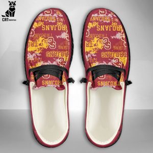 NEW NCAA USC Trojans Custom Name Hey Dude Shoes