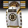 NHL Boston Bruins 100 Centennial 1924-2024 Nike Logo Design Black Baseball Jacket