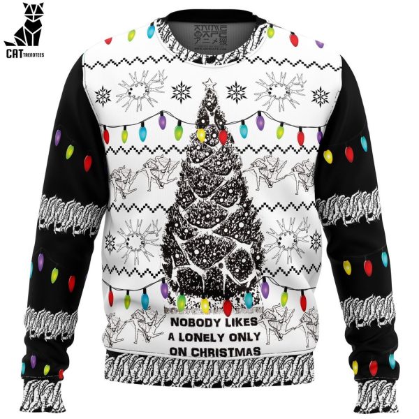 Nobody Likes a Lonely Only Army of One Junji Ito Ugly Christmas Sweater