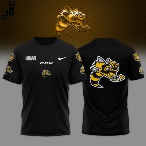OHL Sarnia Sting Mascot Nike Logo Black Design 3D Hoodie