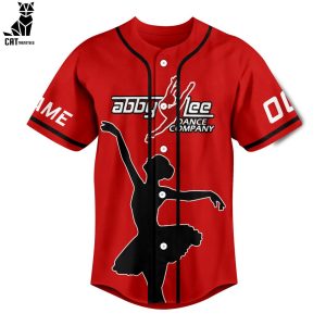 Personalized Abby Lee Dance Company Red Design Baseball Jersey