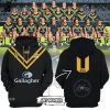 Personalized Australian Kangaroos Pacific Rugby League Championships Classic Black Design 3D Hoodie
