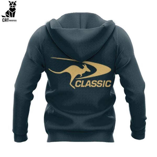 Personalized Australian Kangaroos Pacific Rugby League Championships Classic Green Design 3D Hoodie
