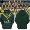 Personalized Australian Kangaroos Pacific Rugby League Championships Gallaher Black Design 3D Hoodie