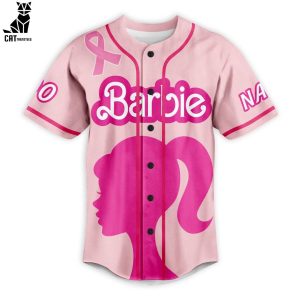 Personalized Barbie Pink Design Baseball Jersey