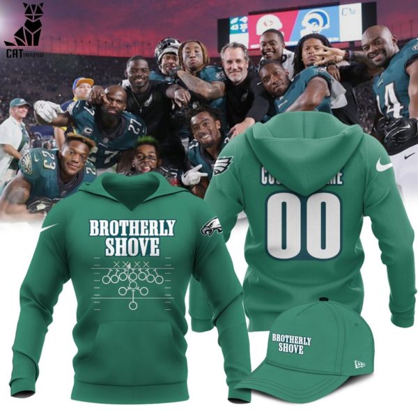 Personalized Brotherly Shove Philadelphia Eagles Nike Logo Design 3D Hoodie