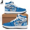 Personalized Detroit Lions City Blue White Design Air Jordan 1 High Top