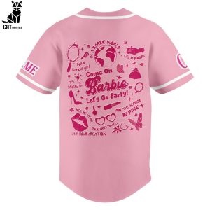 Personalized From Director Creta Gerwig Barbie Pink Design Baseball Jersey