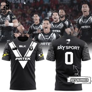 Personalized Kiwis NZRL New Zealand National Rugby League Sky Sport Logo Design 3D T-Shirt