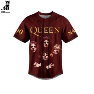Personalized Queen Portrait Red Design Baseball Jersey