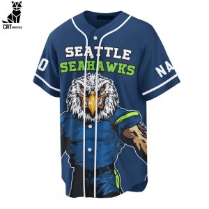 Personalized Seattle Seahawks Mascot Design Baseball Jersey