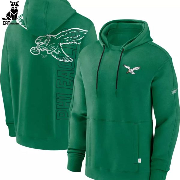 Philadelphia Eagles Green Mascot Nike Logo Design 3D  Hoodie