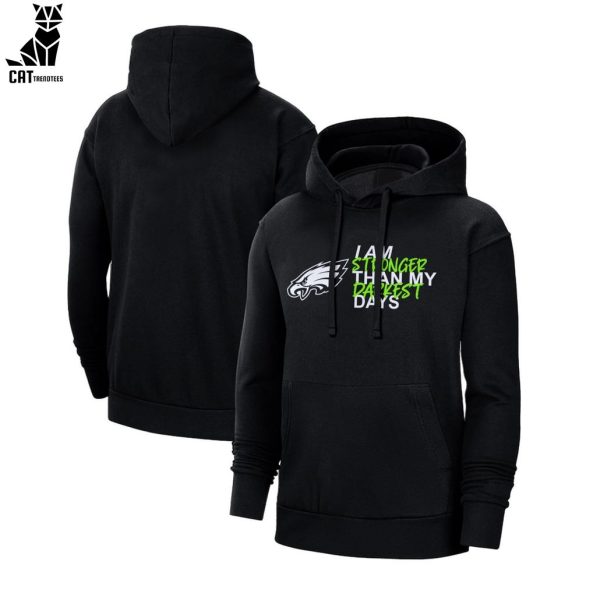 Philadelphia Eagles I Am Stronger Mascot Design 3D Hoodie