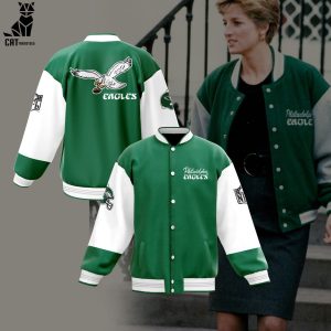 Philadelphia Eagles NFL Green White Logo Design On Sleeve 3D Hoodie