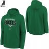 Philadelphia Eagles NFL Green White Logo Design On Sleeve 3D Hoodie