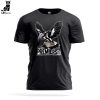Magpies Collingwood Mitchell Logo Black Design 3D T-Shirt