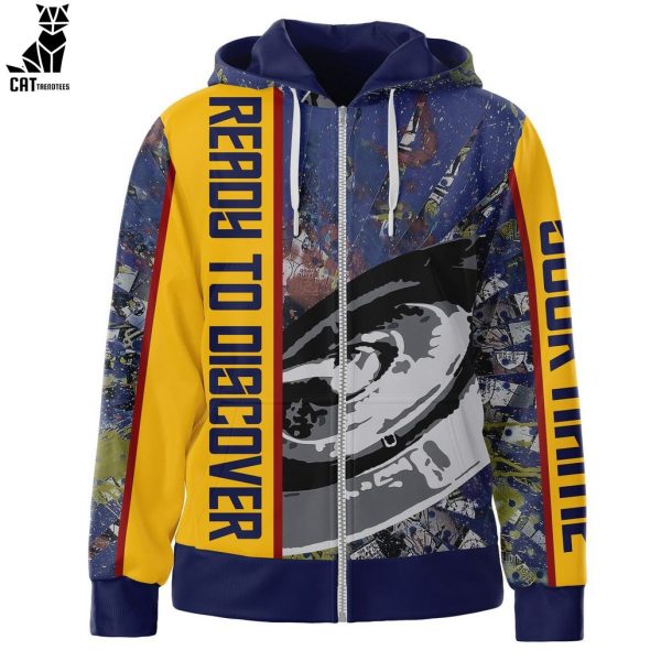 Ready To Discover Color Stains Design 3D Hoodie