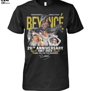 Renaissance World Tour Beyonce 26th Anniversary 1997-2023 Thank You For The Memories Unisex T-Shirt