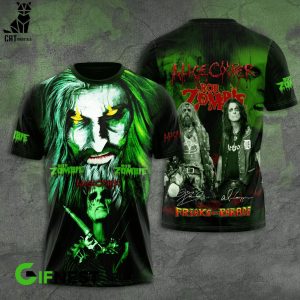 Rob Zombie And Alice Cooper Freaks Parade Design 3D Hoodie