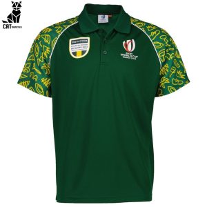 South Africa Coupe Du Monde De Rugby 2023 Green Design 3D Polo Shirt