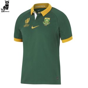 Springboks South Africa Rugby World Cup France 2023 Green Nike Logo Design 3D Polo Shirt