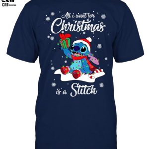 Stitch Xmas All I Want For Christmas is A Stitch Unisex T-Shirt