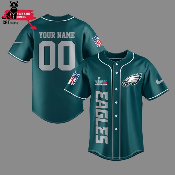 Super Bowl Philadelphia Eagles Nike Logo Design Baseball Jersey