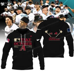 Take October Arizona Diamondbacks Postseason Logo Design 3D Hoodie