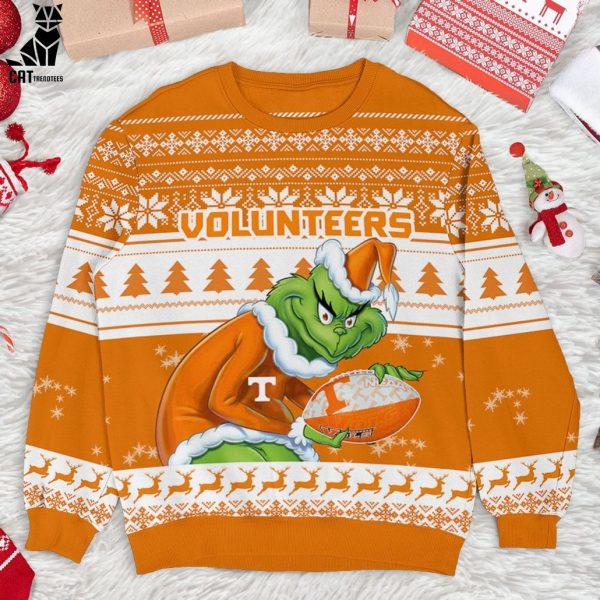 Tennessee Volunteers Grinch Christmas Ugly 3D Sweater