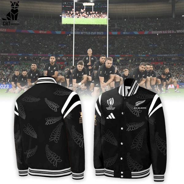 The All Blacks New Zealand Rugby Worldcup Logo Design Baseball Jacket